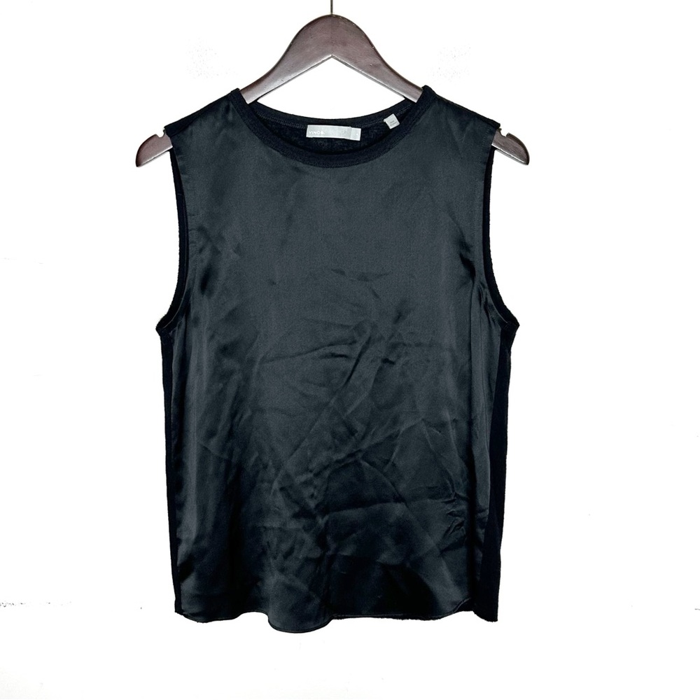 Vince Women’s silk tank top black Small